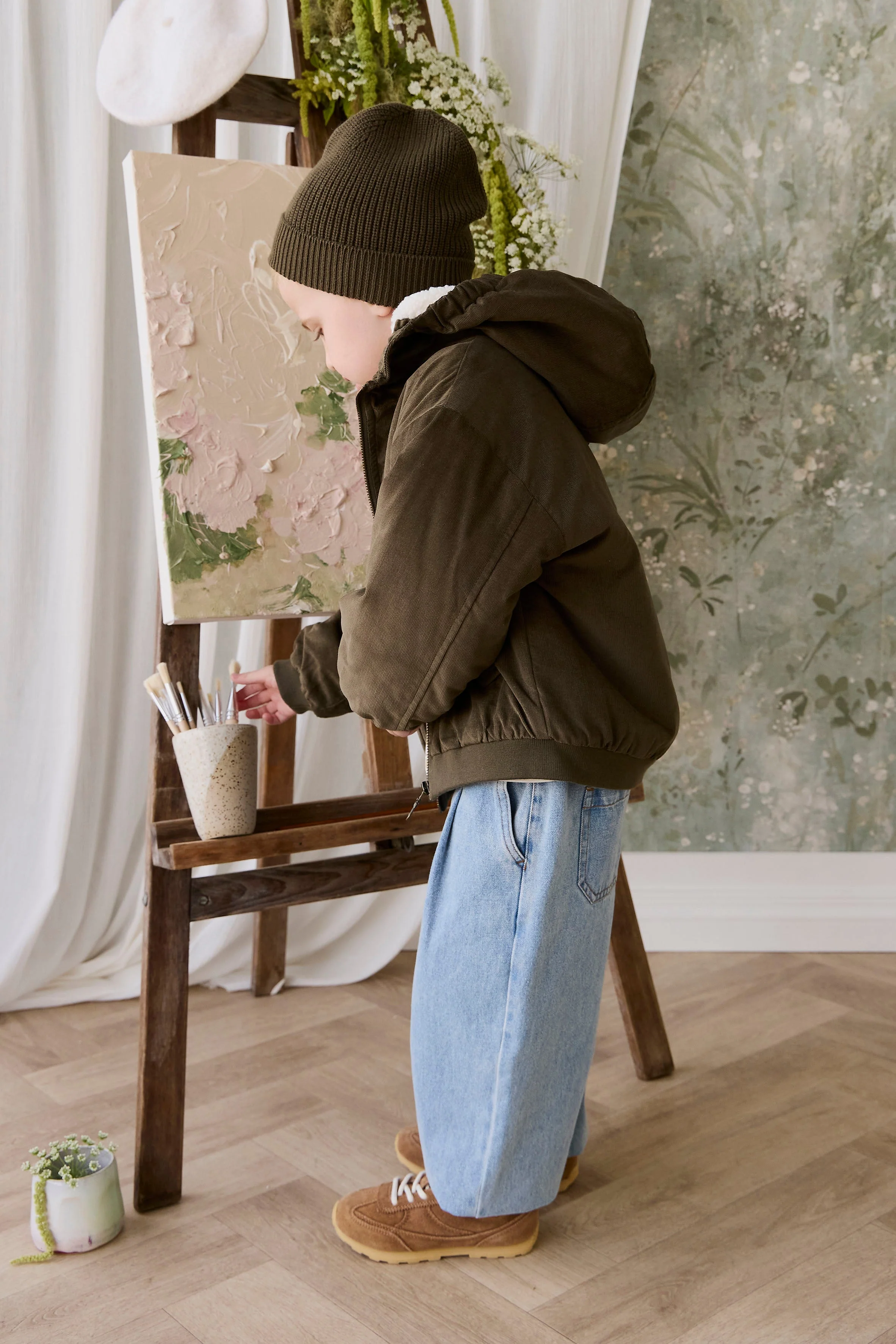 Alastair Jacket - Deep Olive - Image 5