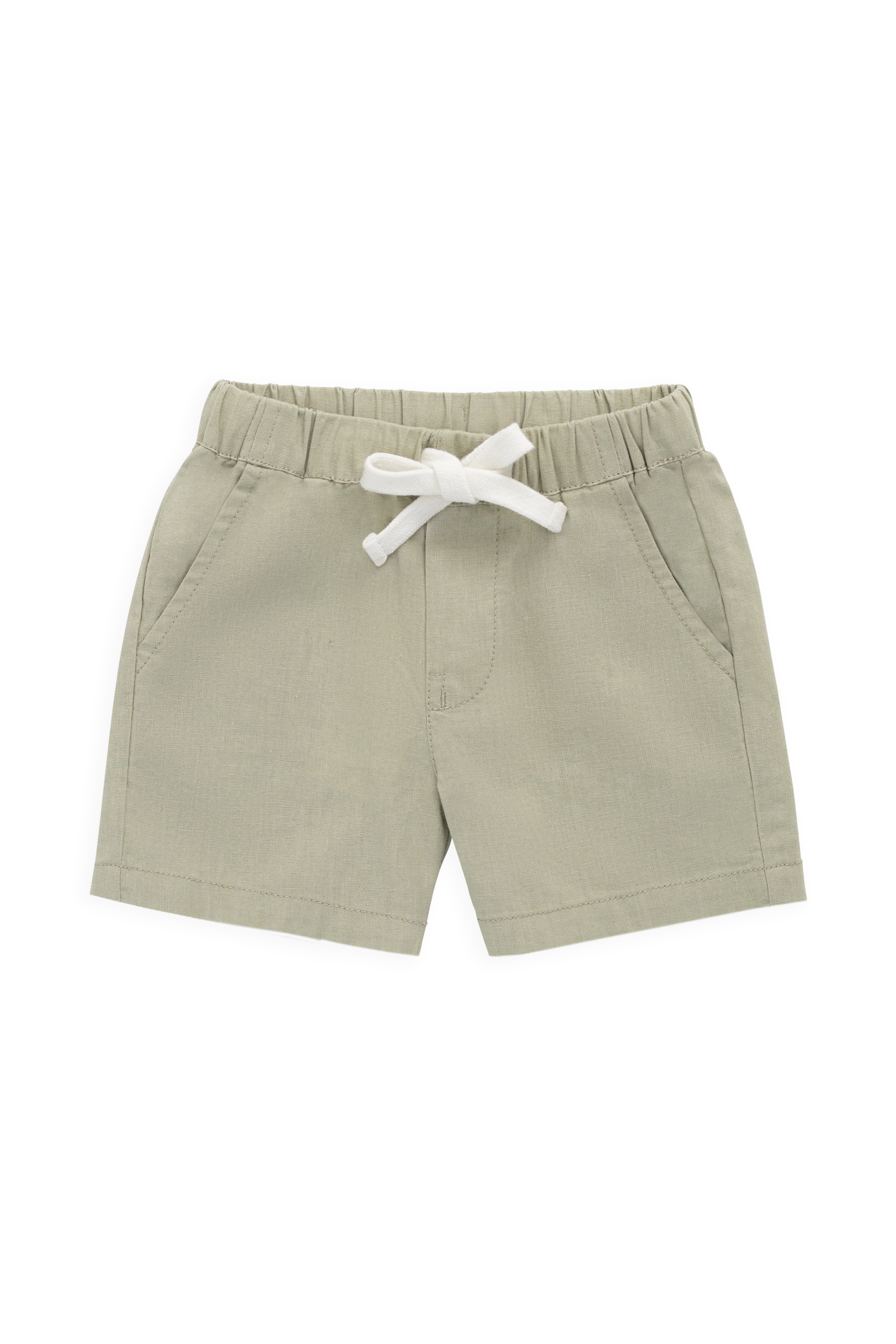 Ali Linen/Cotton Short - Lichen - Image 2