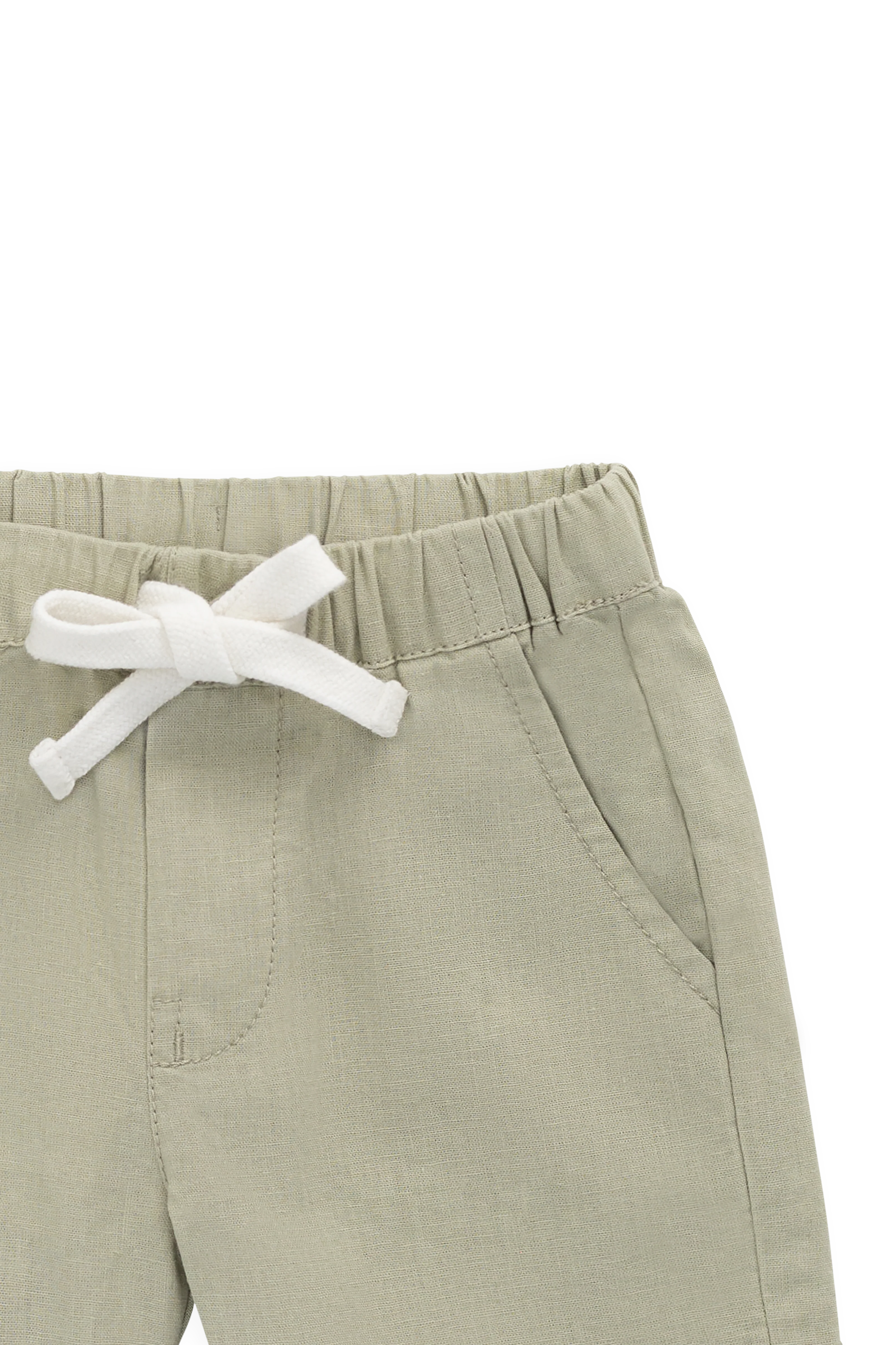 Ali Linen/Cotton Short - Lichen - Image 5