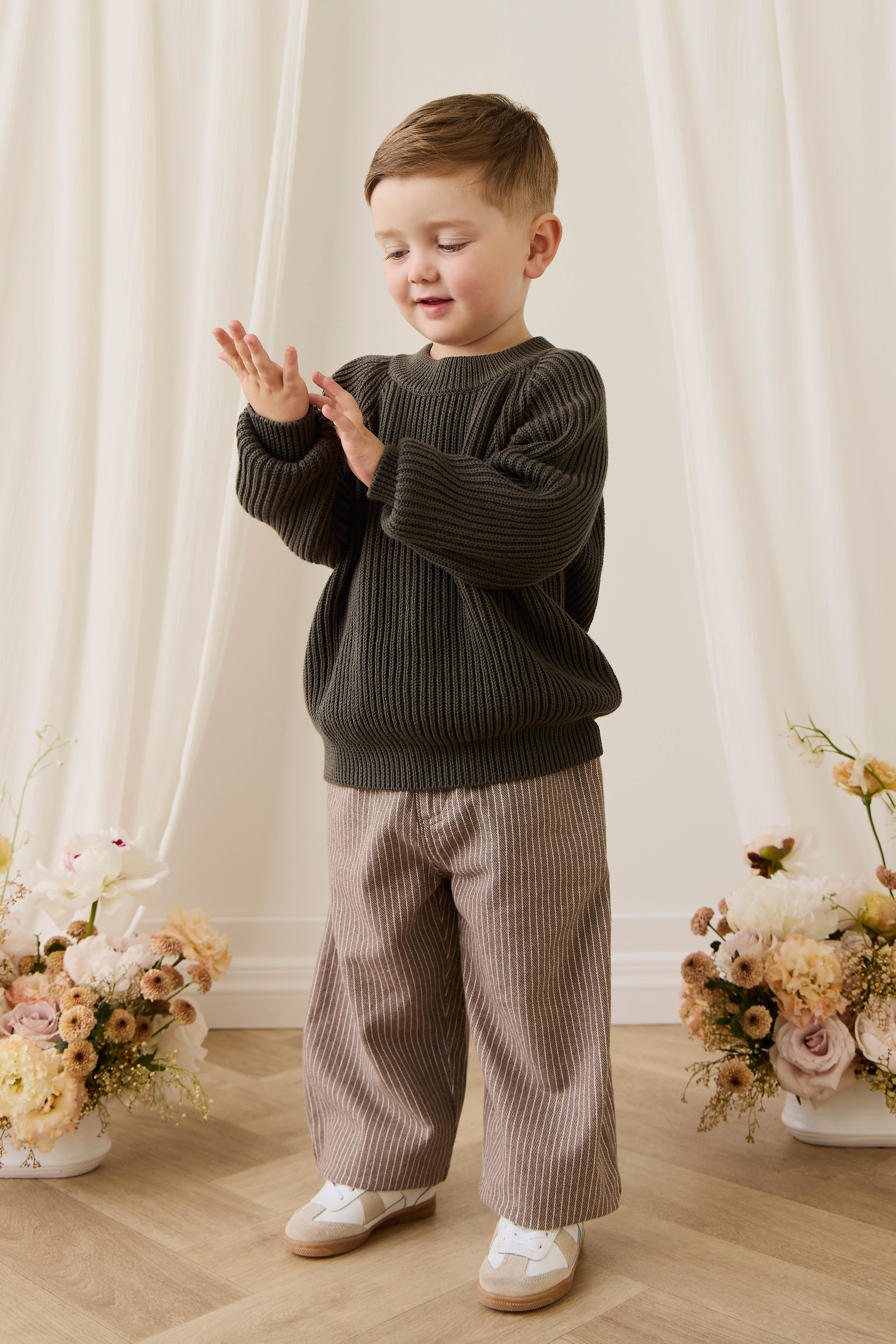 Cyrus Knit Jumper - Vine - Image 4