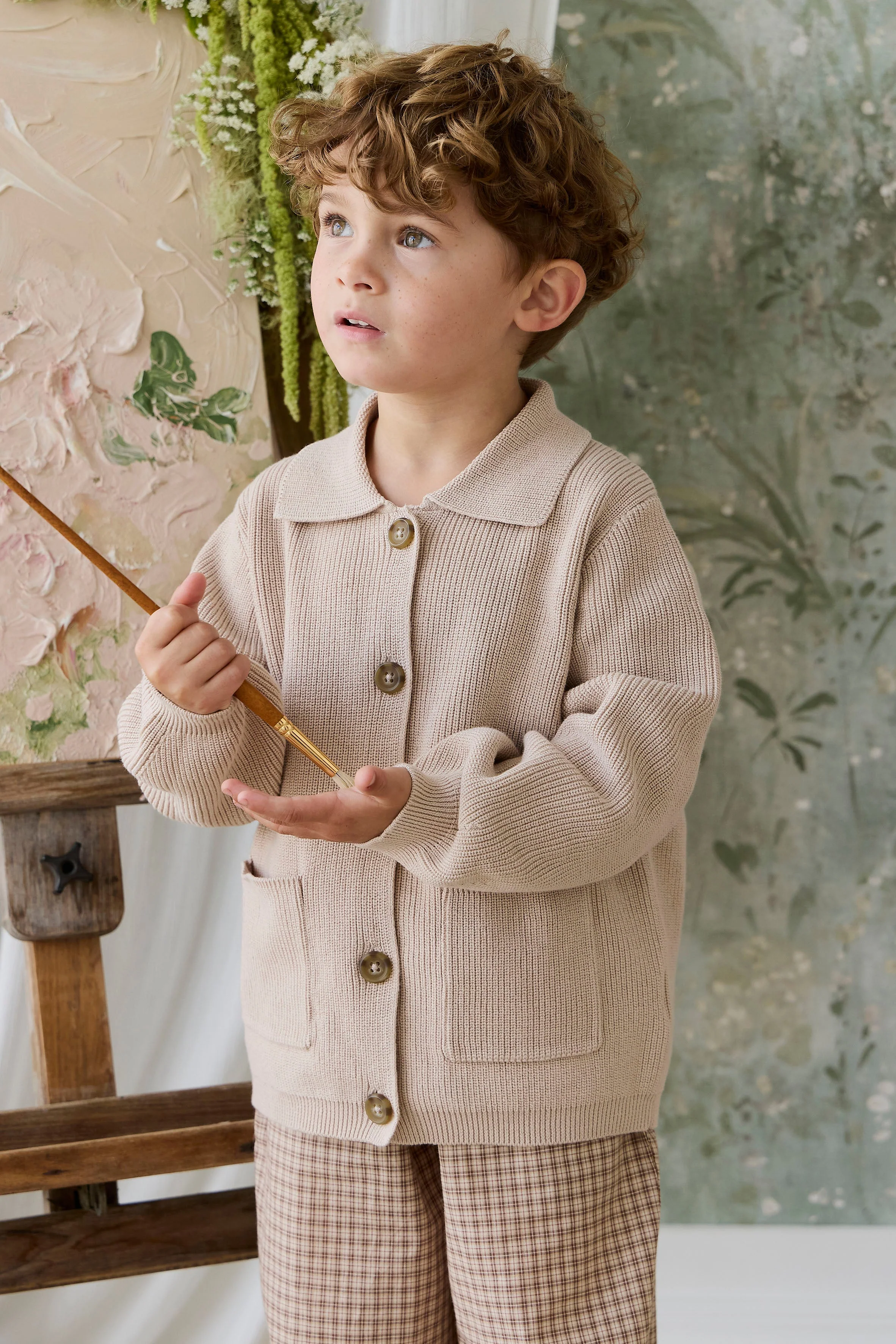Ford Knit Jacket - Sand - Image 3