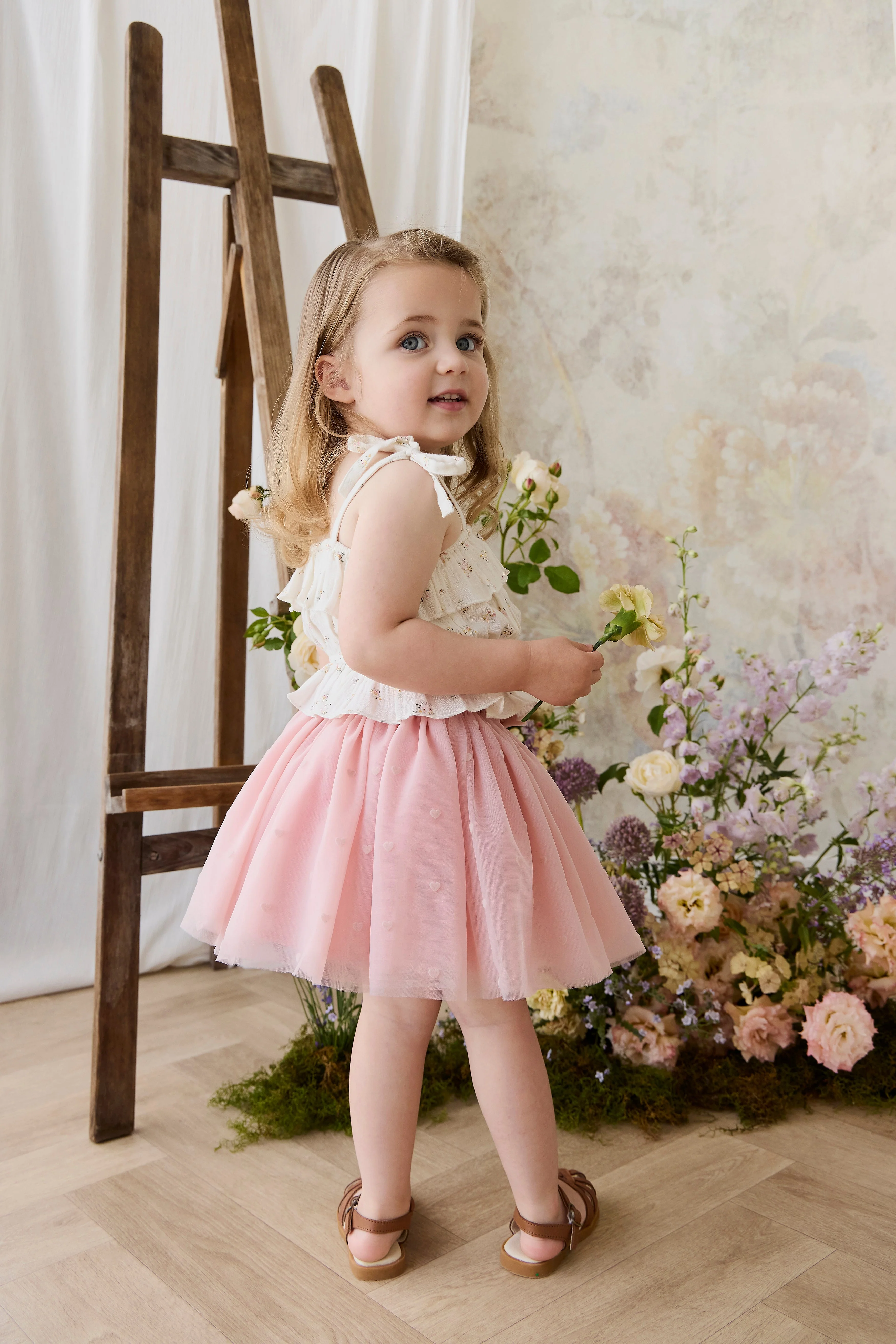 Lottie Skirt - Petite Heart Carnation - Image 9