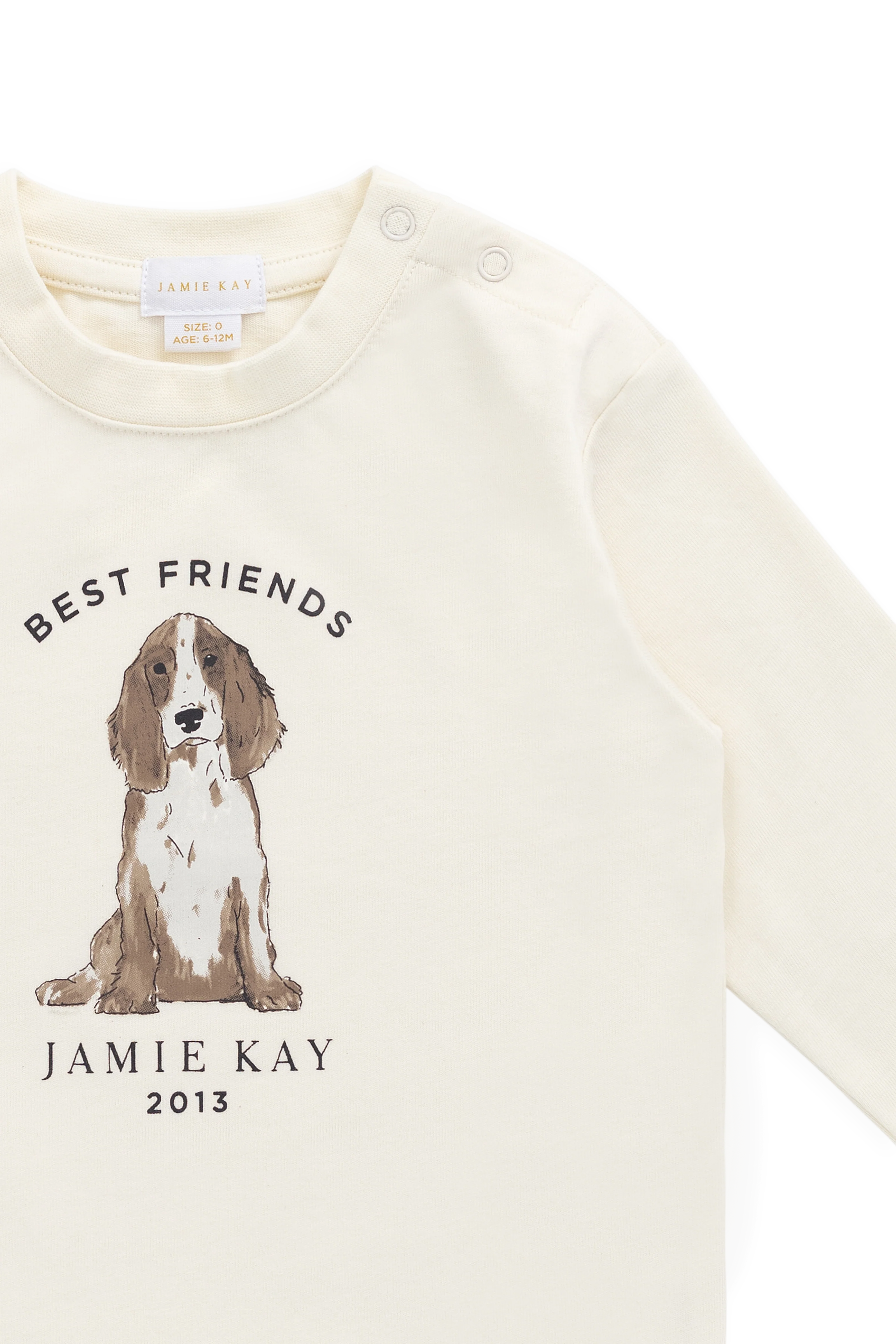 Marshall Long Sleeve Top - Parchment Best Friends - Image 12