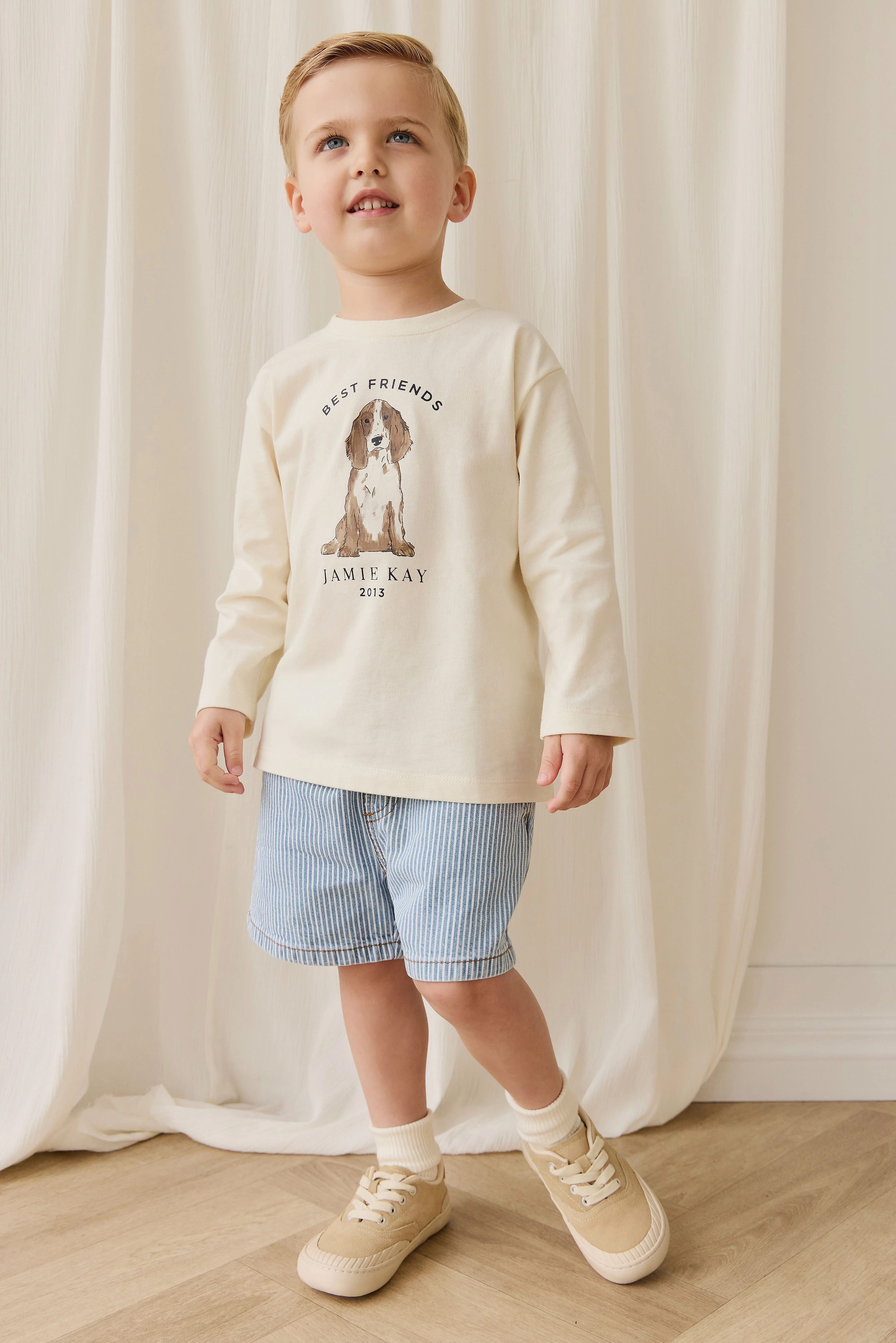 Marshall Long Sleeve Top - Parchment Best Friends - Image 4