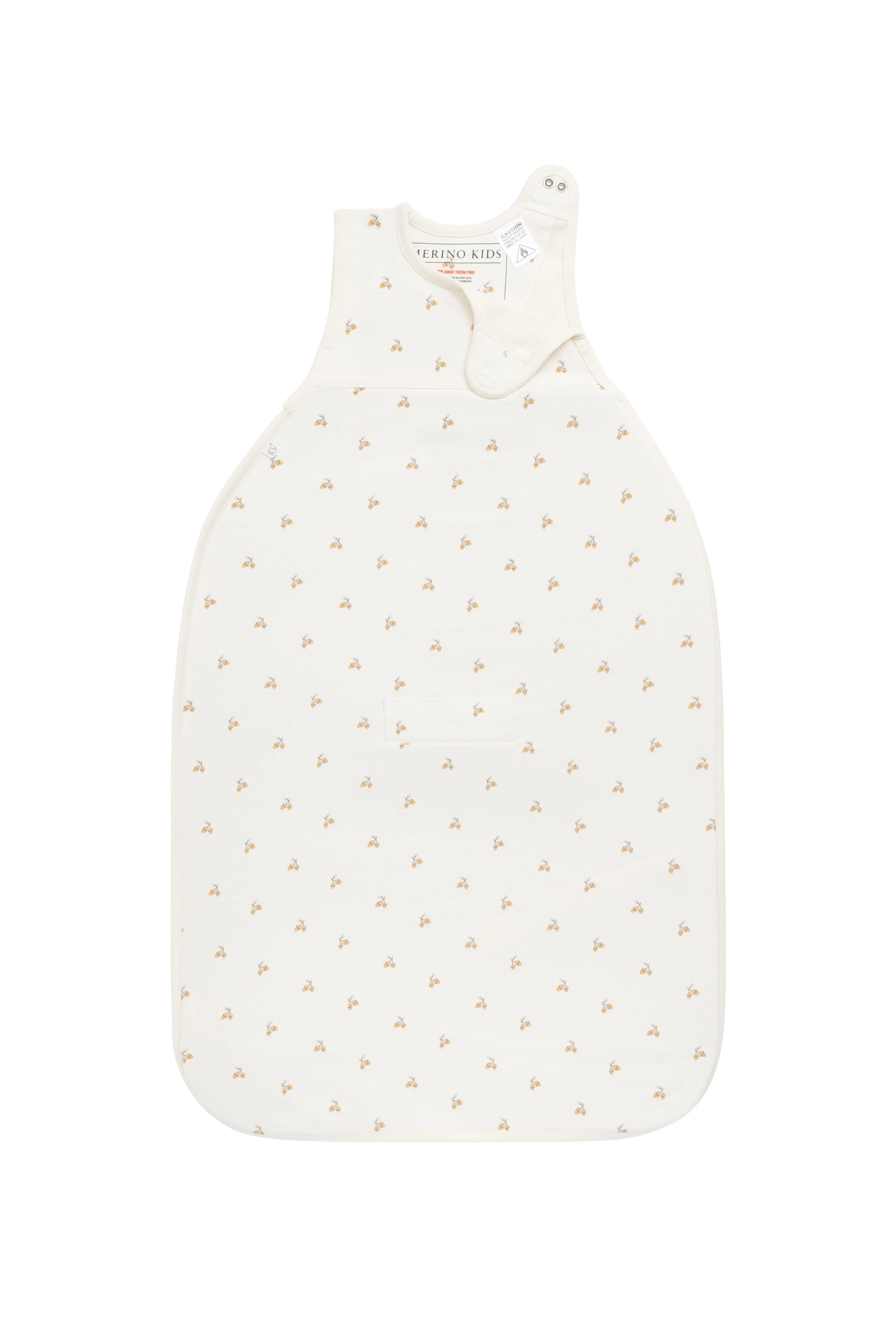 Merino Kids Go Go Bag All Seasons - Woodland Acorns White - Image 5