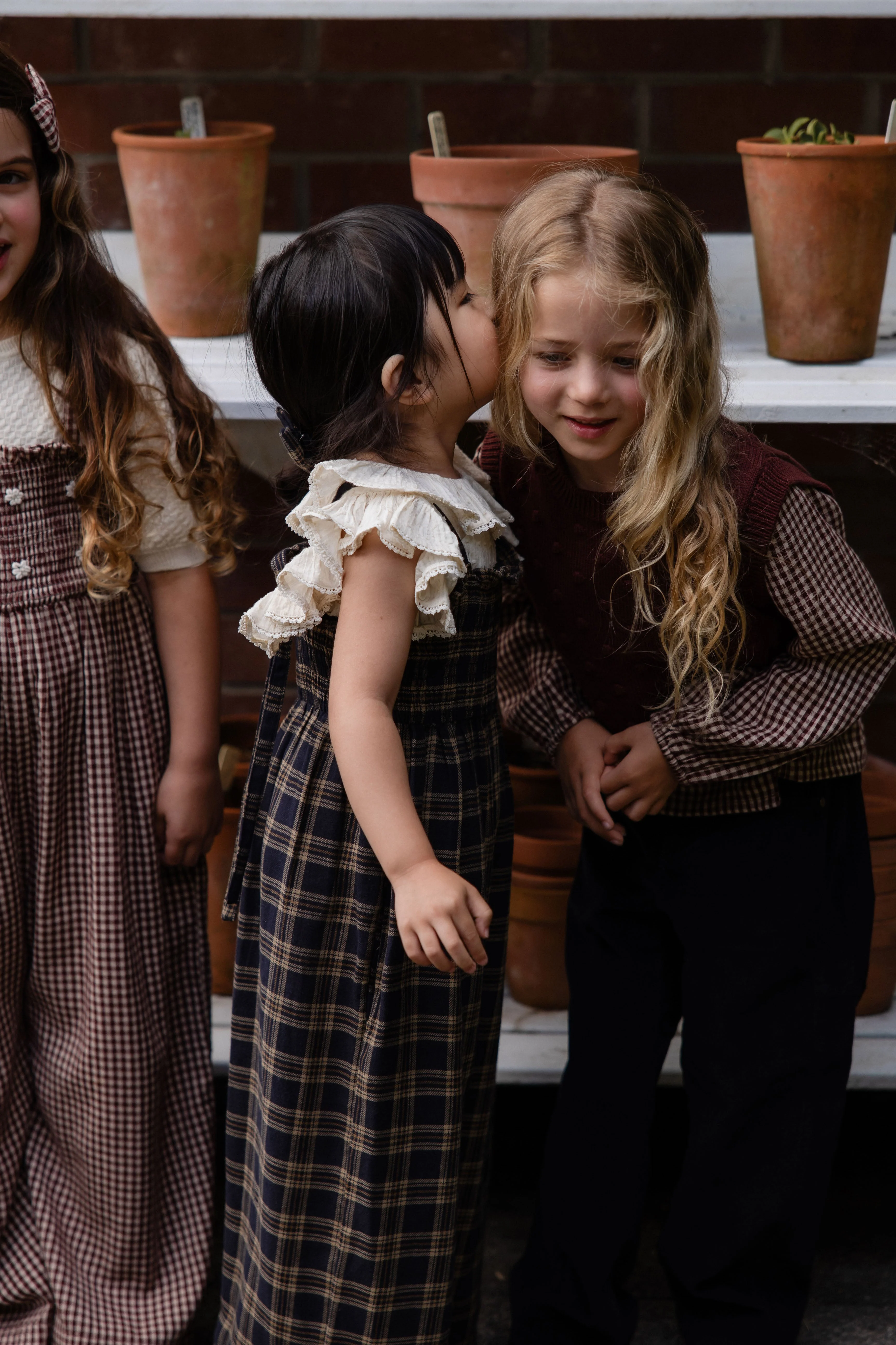 Organic Cotton Arabella Jumpsuit - Woodland Check - Image 3