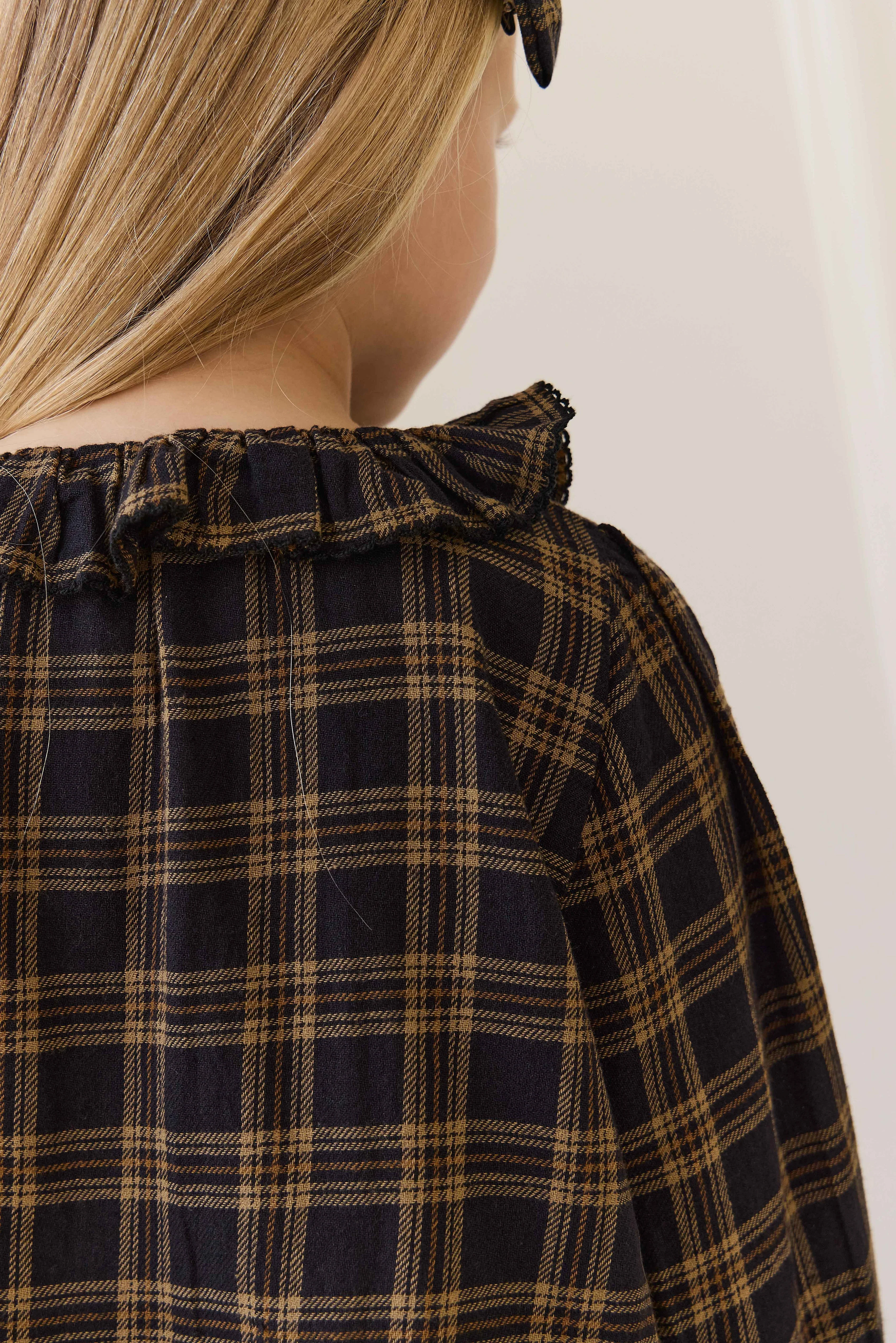 Organic Cotton Cecile Top - Woodland Check - Image 19