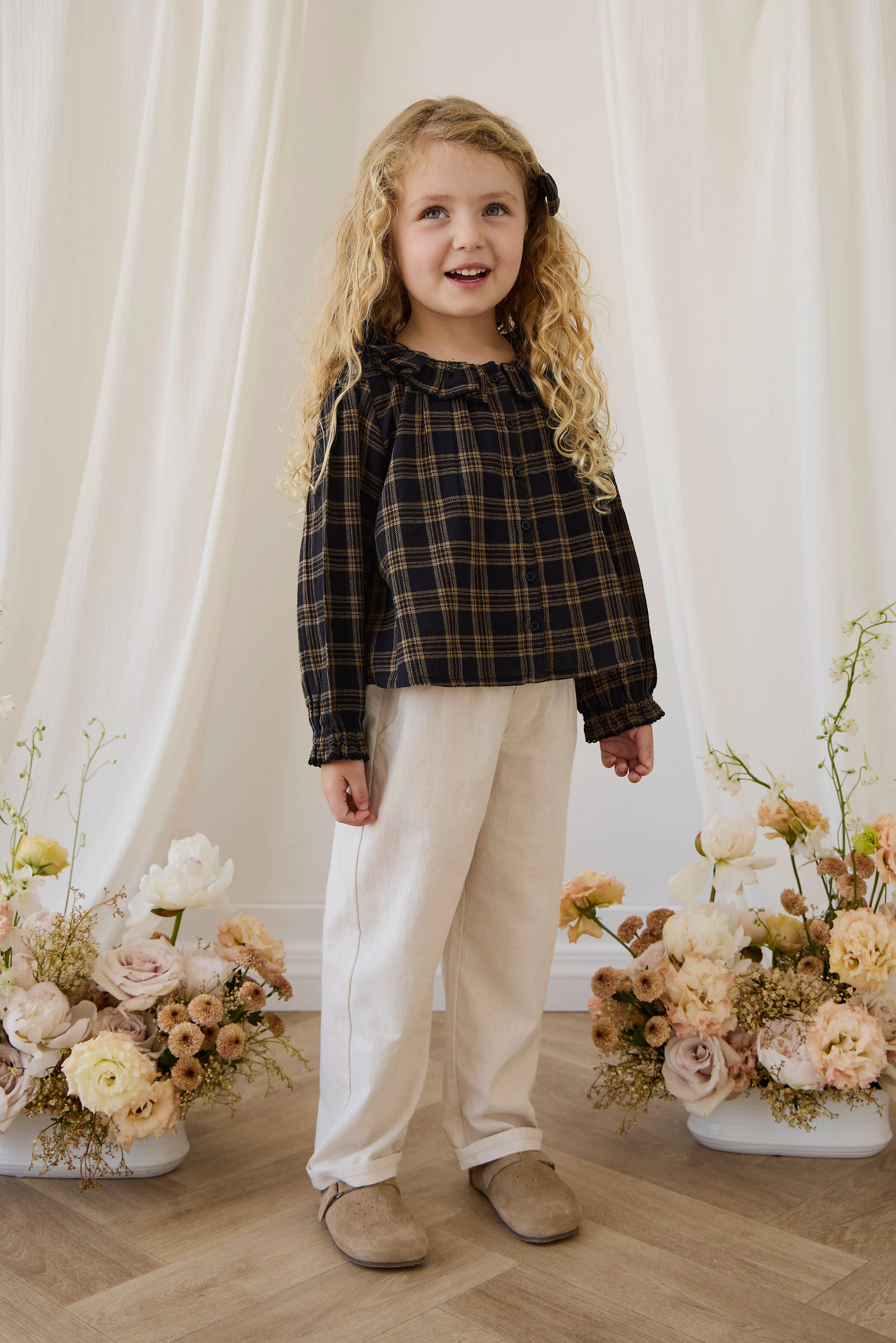 Organic Cotton Cecile Top - Woodland Check - Image 8