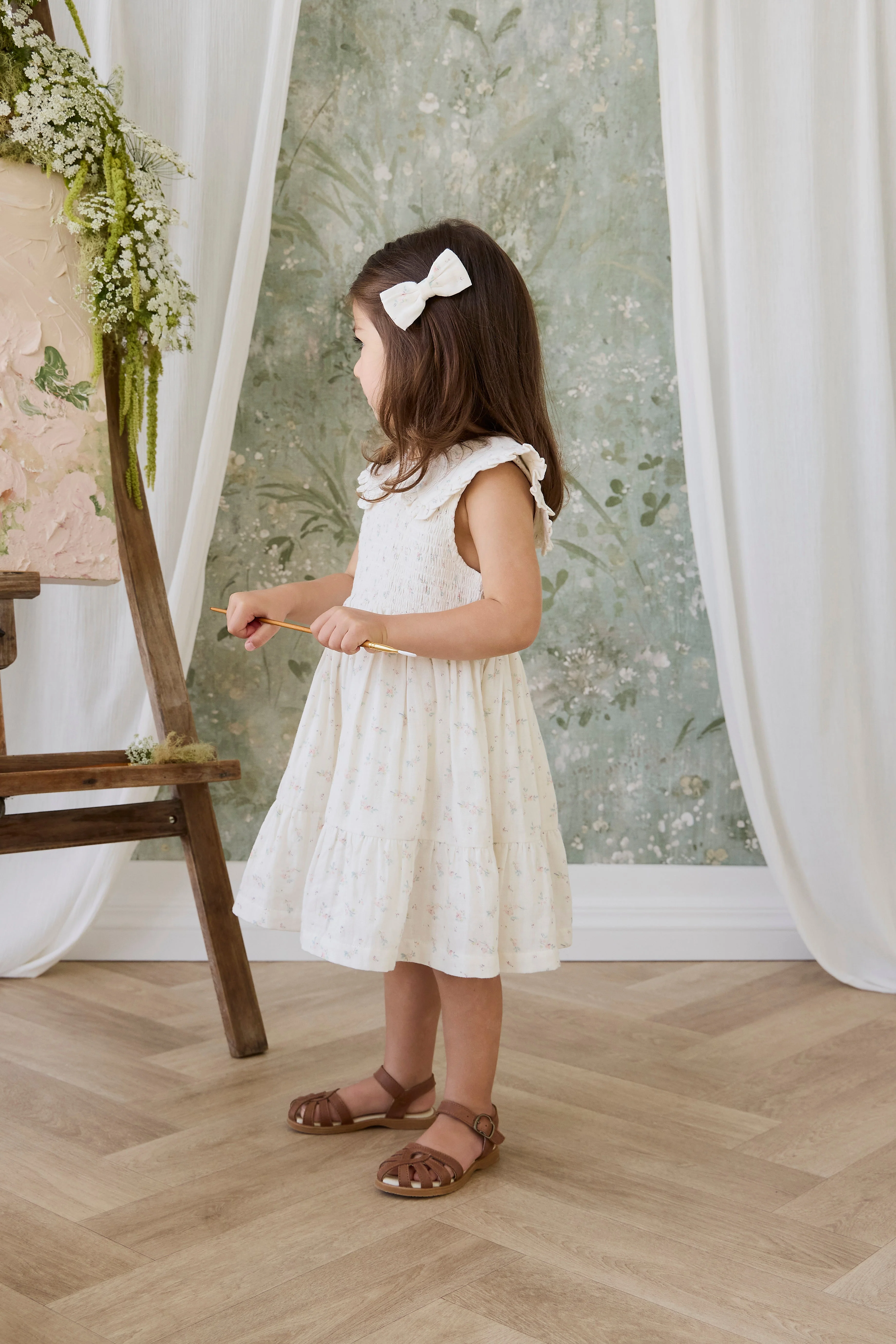 Organic Cotton Desiree Bow - Solange Snow - Image 3