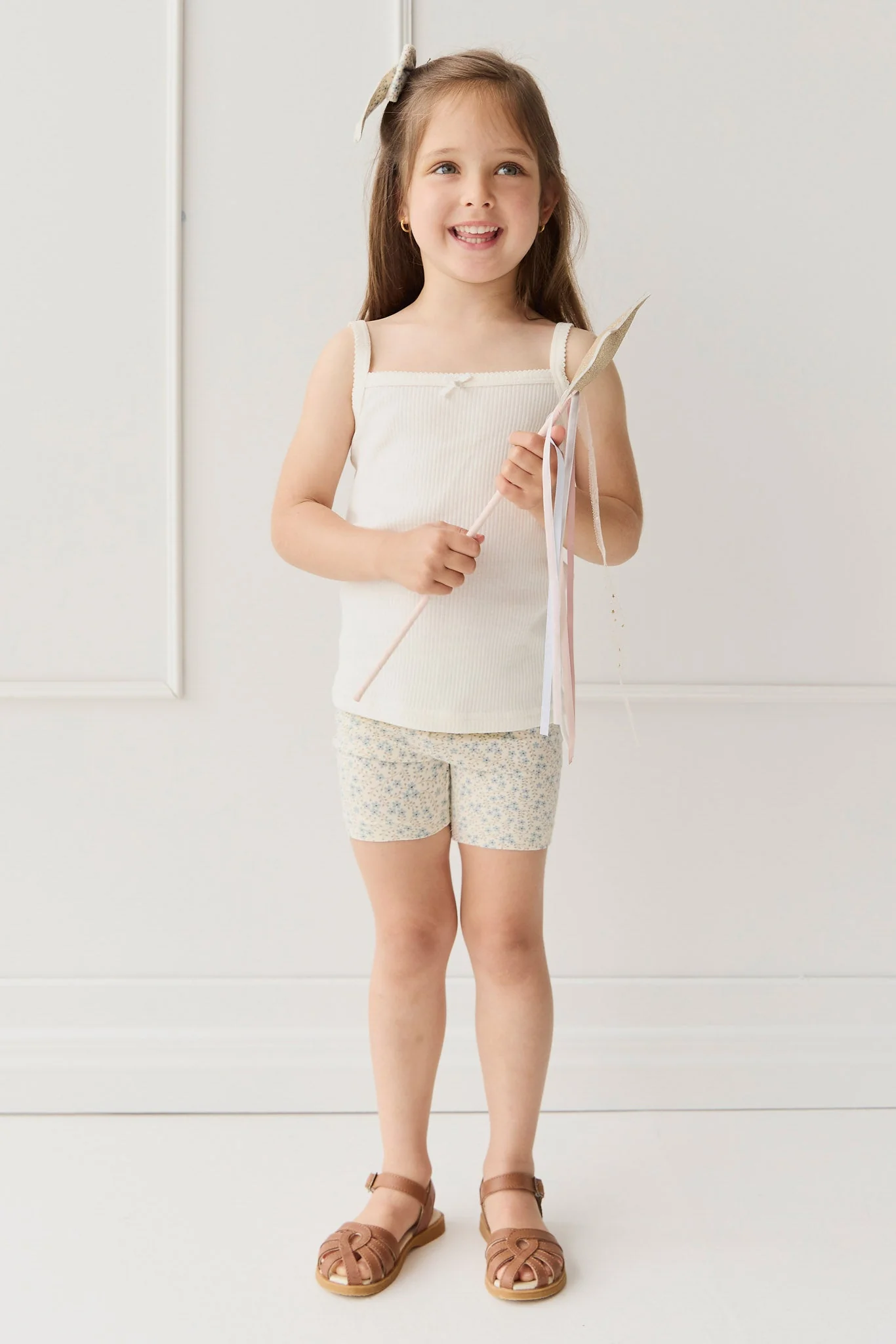 Organic Cotton Everyday Bike Short - Adnola Floral - Image 4