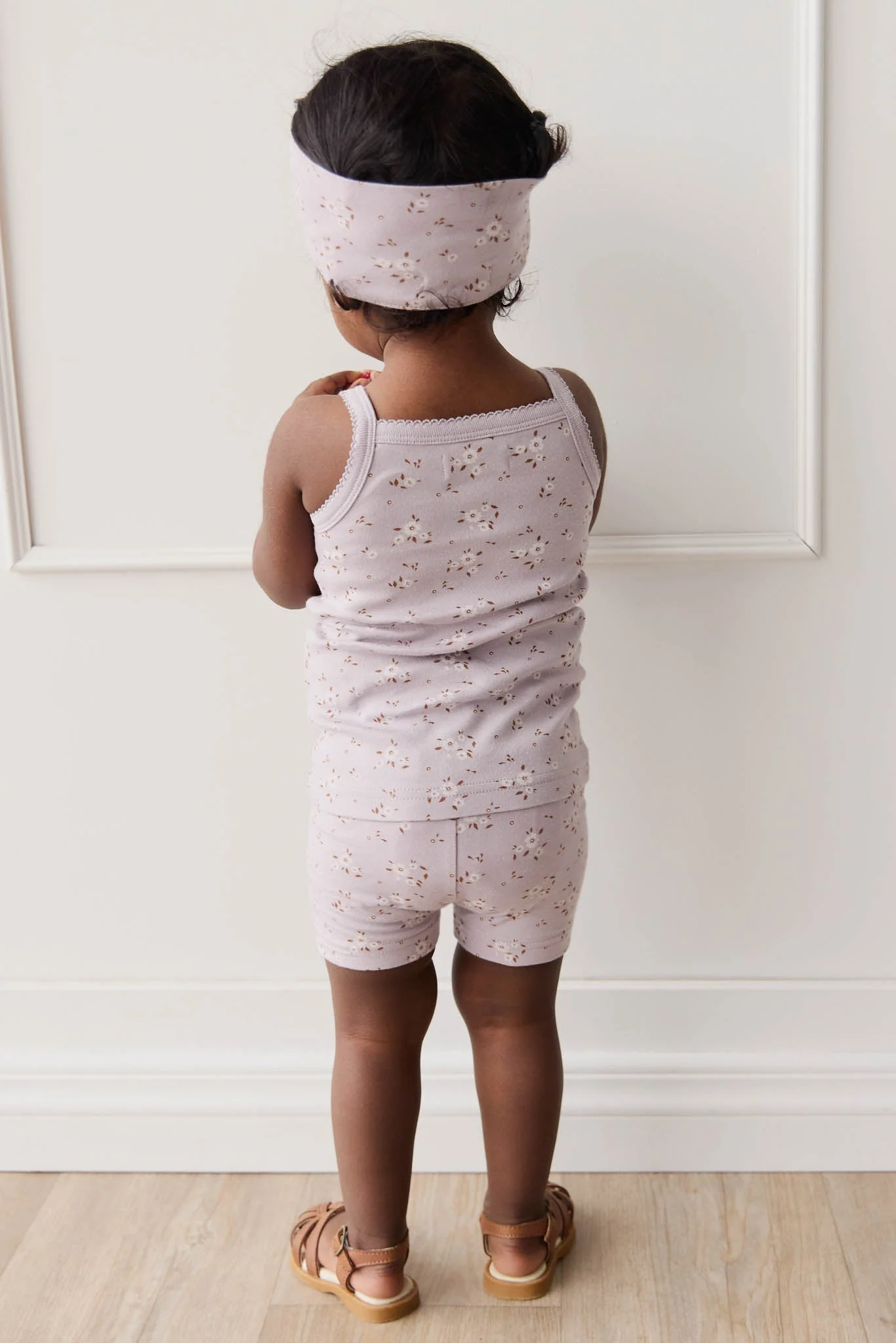 Organic Cotton Everyday Bike Short - Lulu Bloom Iris - Image 7