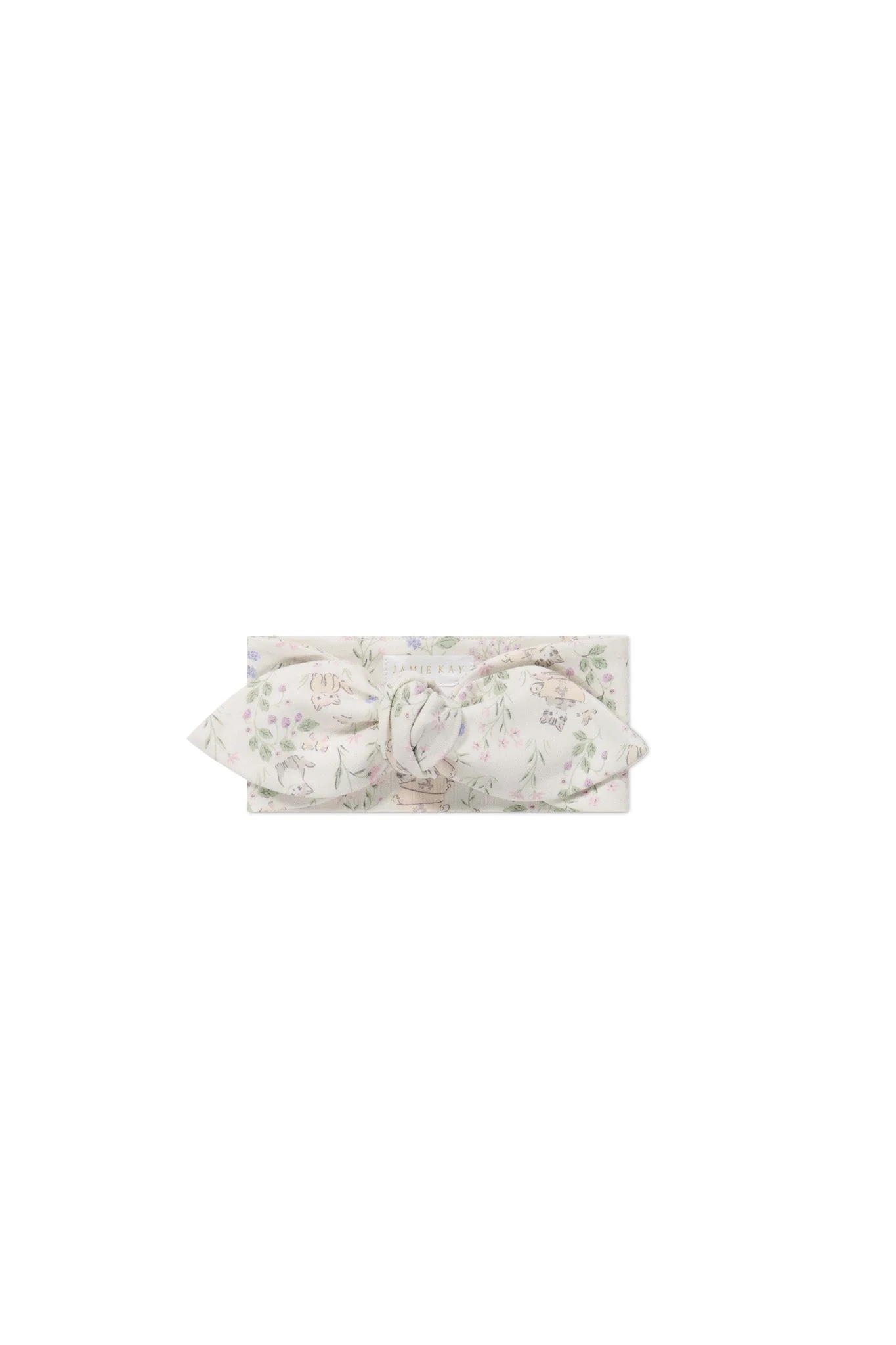 Organic Cotton Headband - Moons Garden Lavender - Image 2
