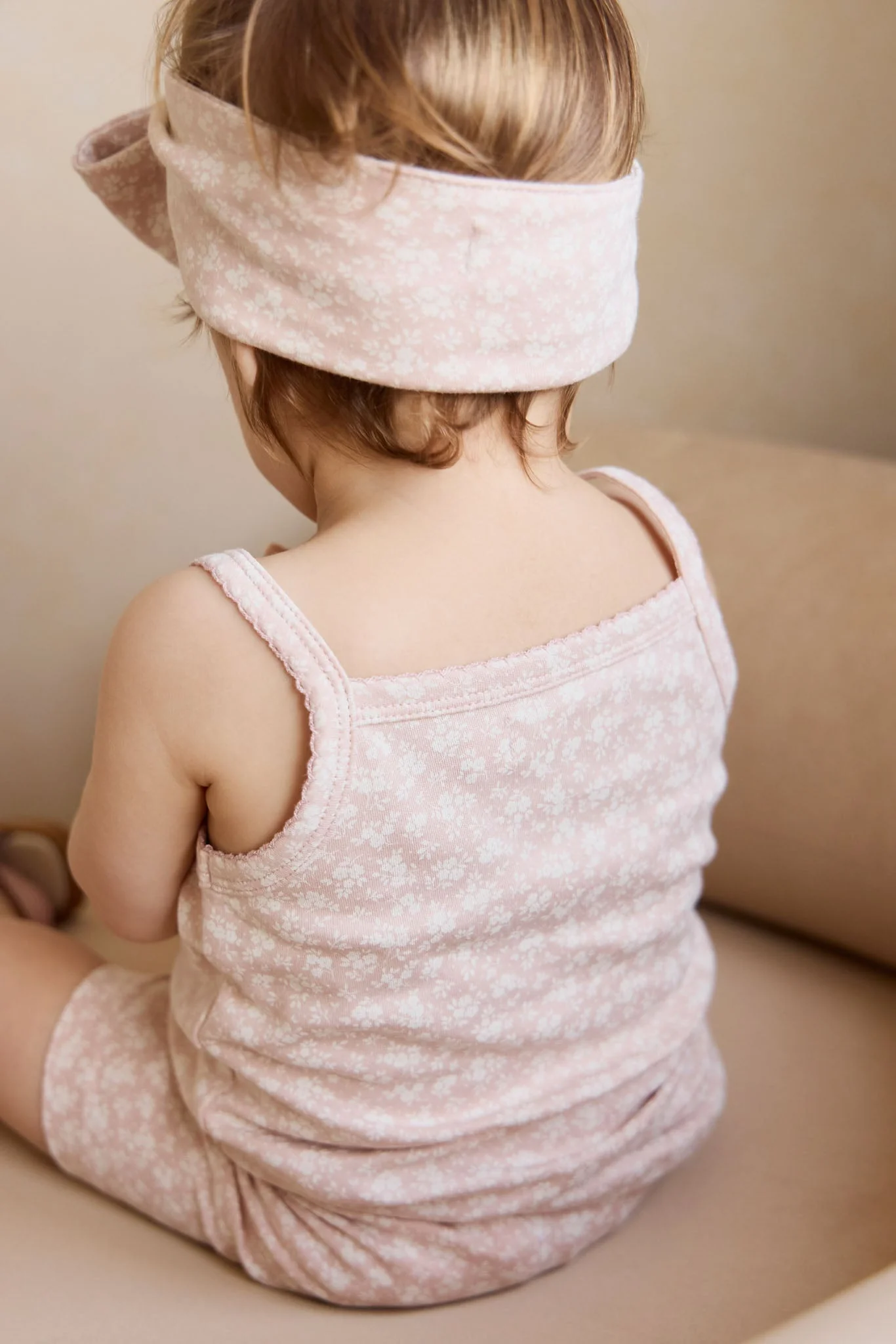 Organic Cotton Headband - Rosalie Field Rose - Image 5