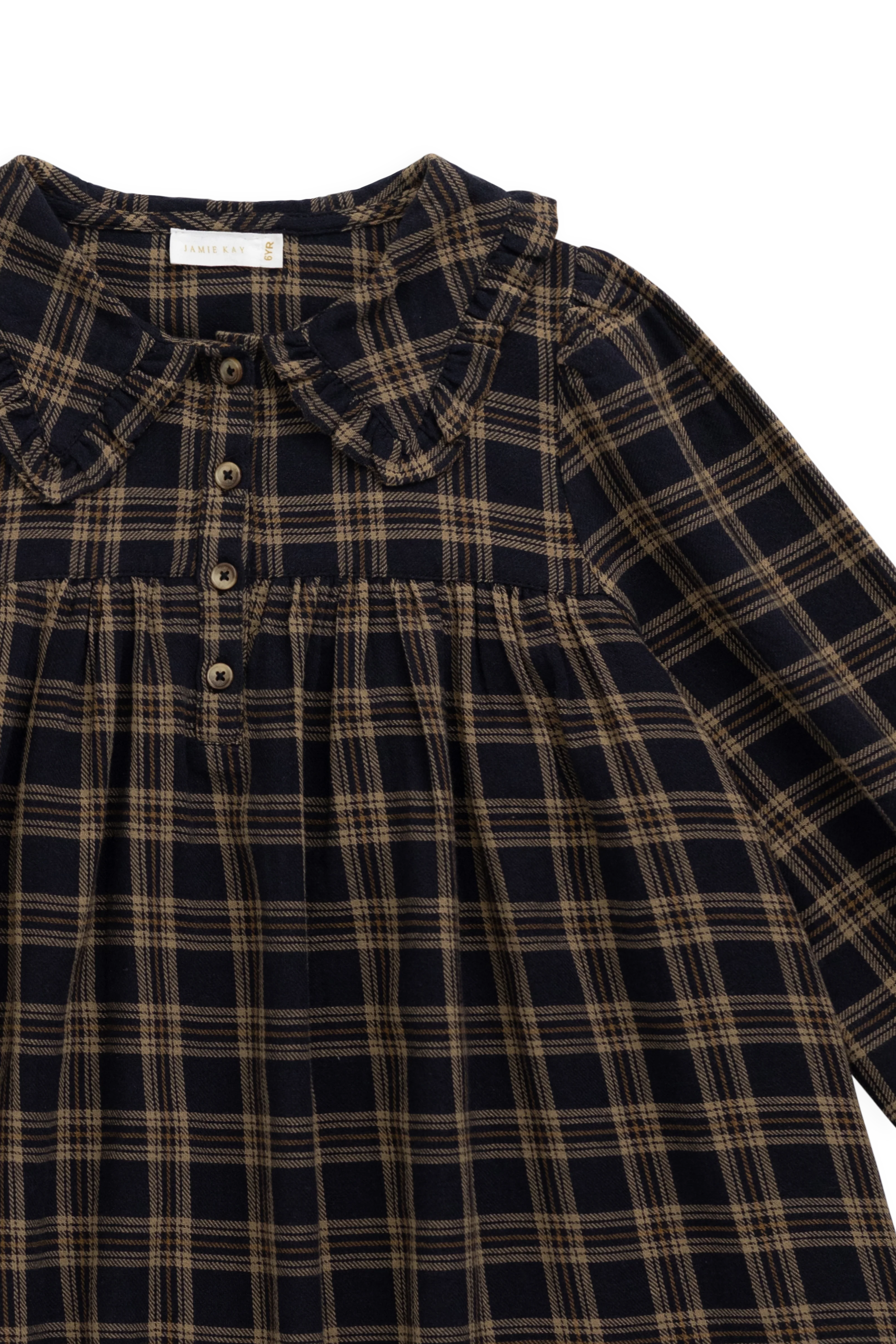 Organic Cotton Ira Dress - Woodland Check - Image 18