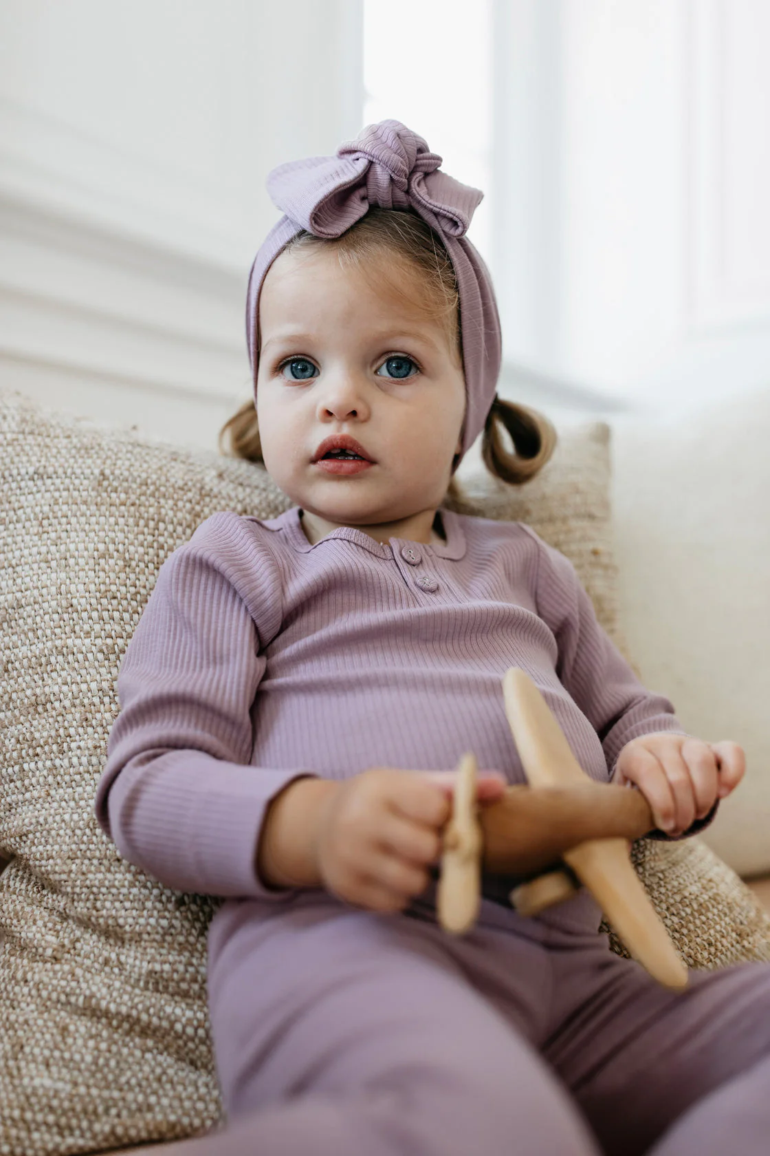 Organic Cotton Modal Headband - Periwinkle - Image 5