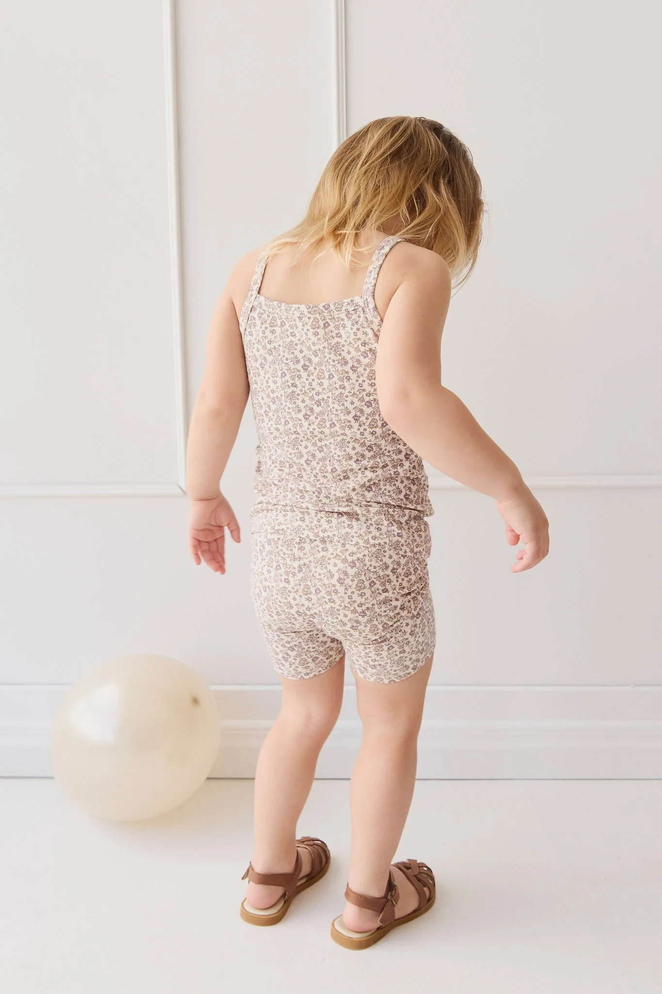 Organic Cotton Modal Singlet - Amber Eggnog - Image 3