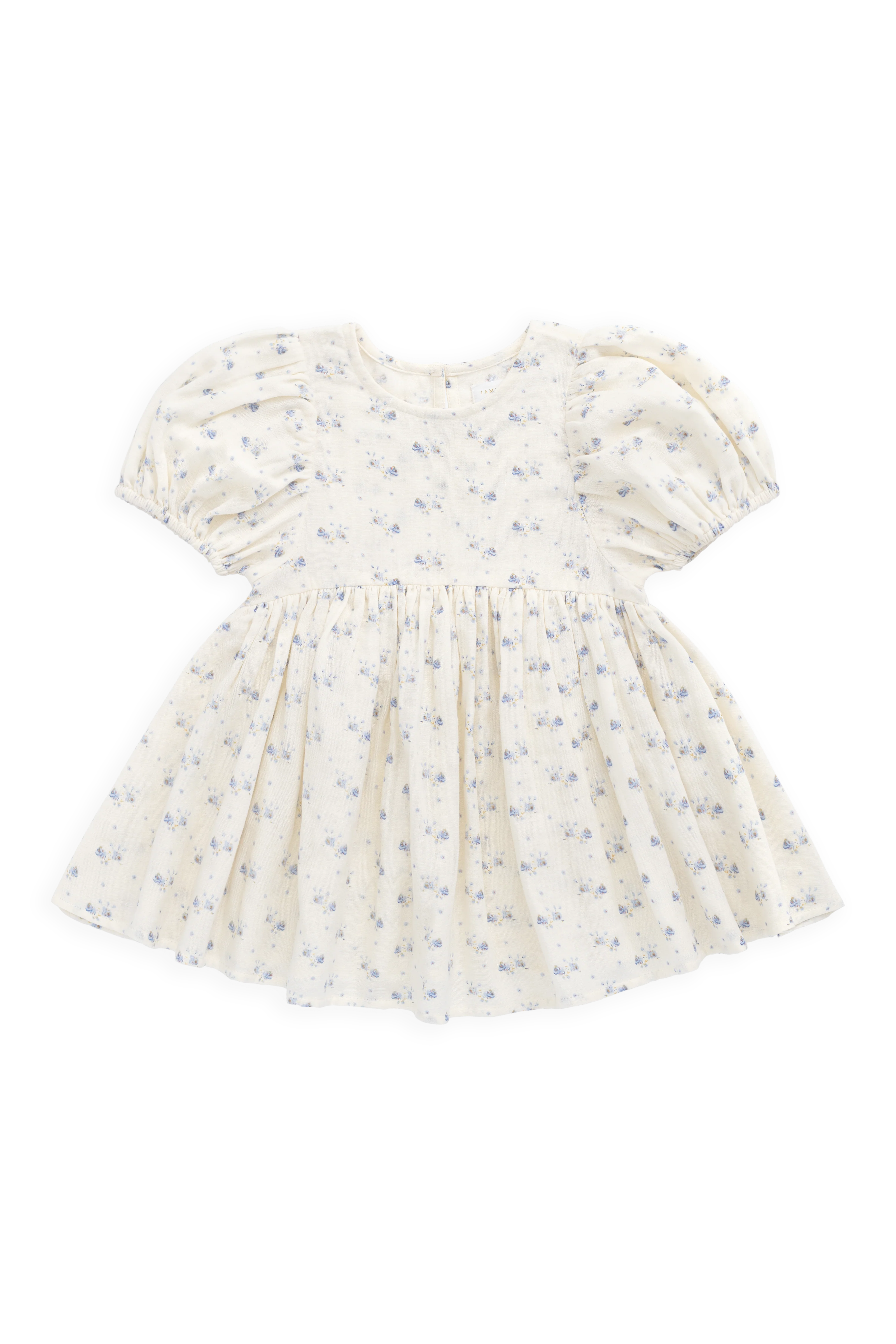 Organic Cotton Muslin Frannie Dress-Molly Blue - Image 2