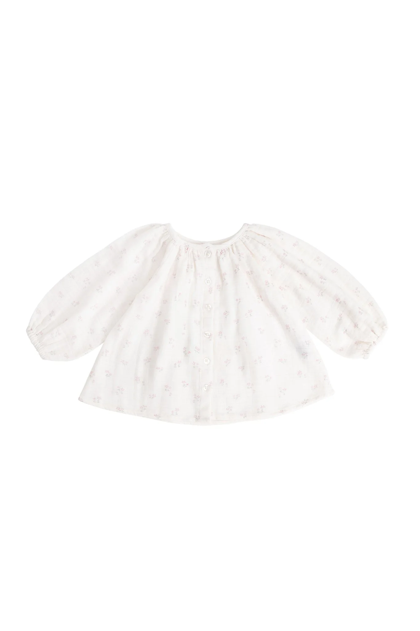 Organic Cotton Muslin Heather Blouse - Pauline Pink - Image 2