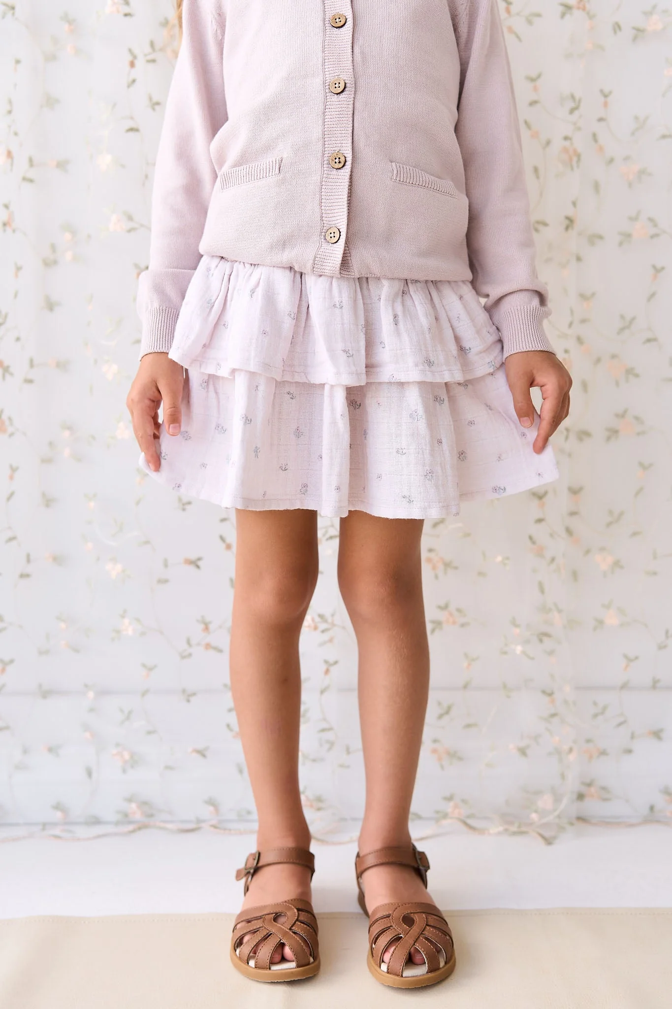 Organic Cotton Muslin Samantha Skirt - Meredith Violet - Image 3