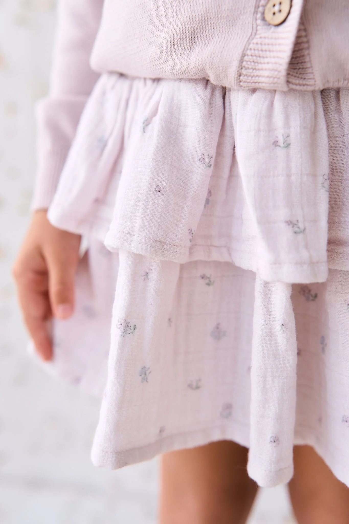 Organic Cotton Muslin Samantha Skirt - Meredith Violet - Image 5