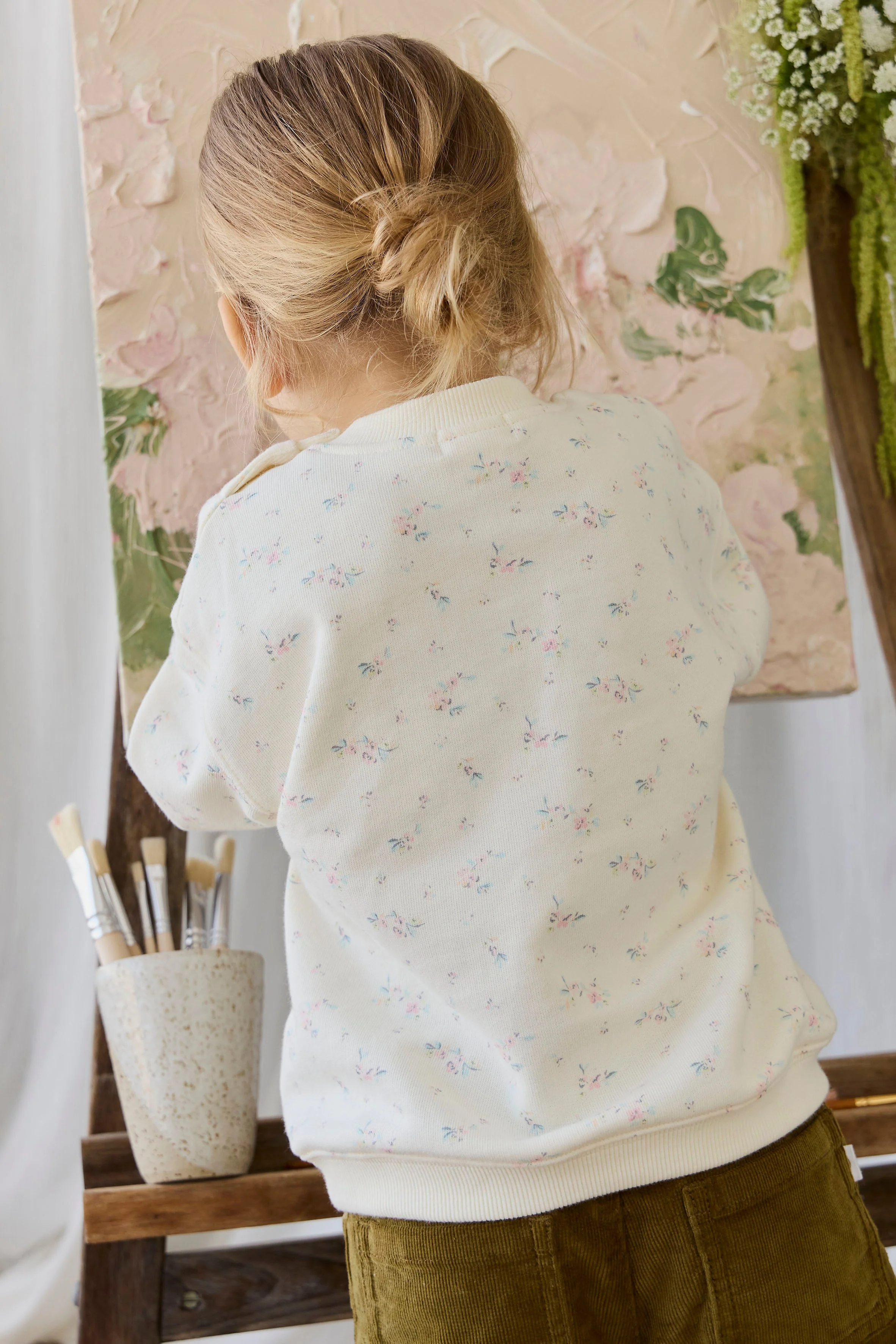 Organic Cotton Rhea Sweatshirt - Solange Snow - Image 5