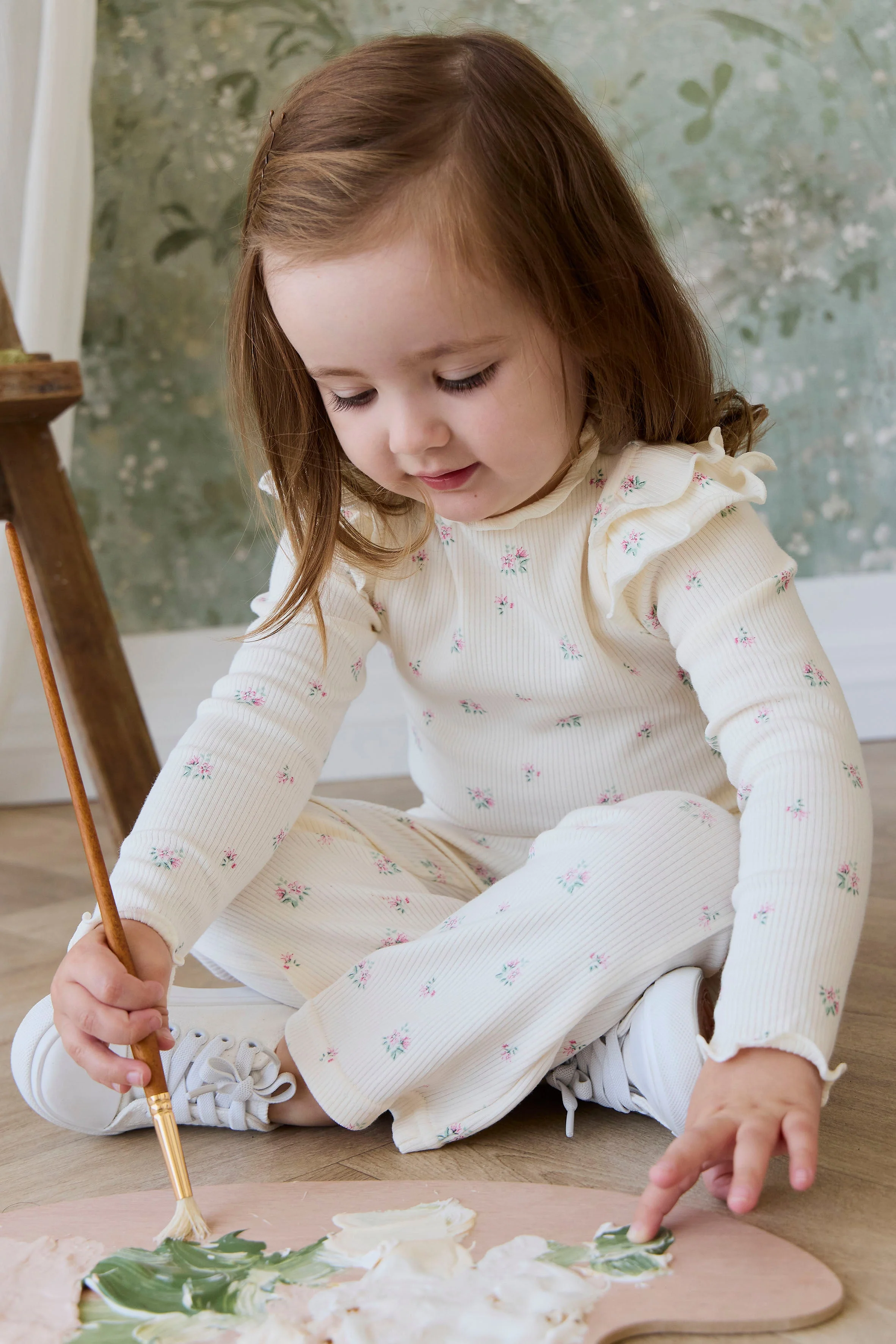 Organic Cotton Rib Winslet Pant - Emma Whisper - Image 6