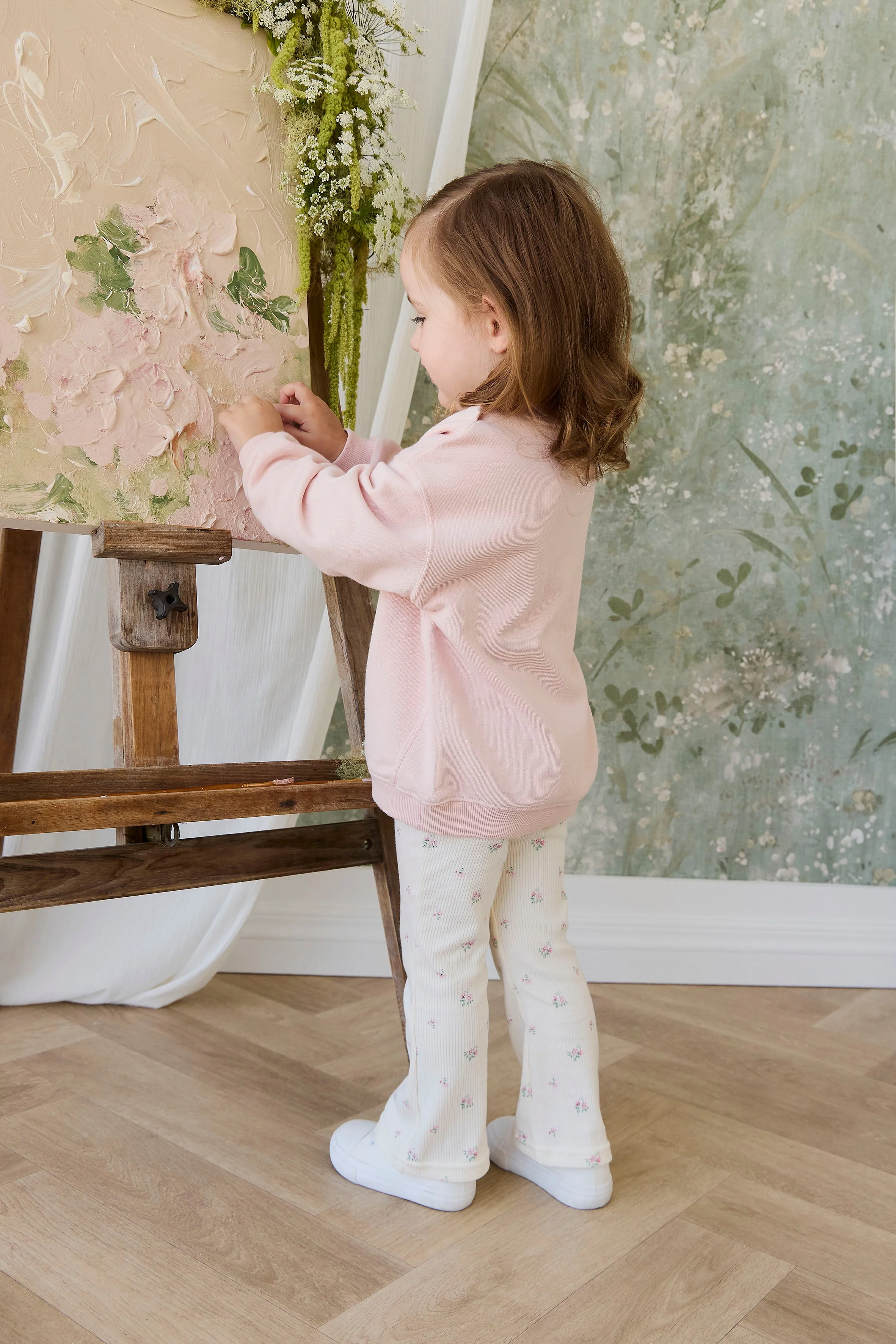 Organic Cotton Rib Winslet Pant - Emma Whisper - Image 8