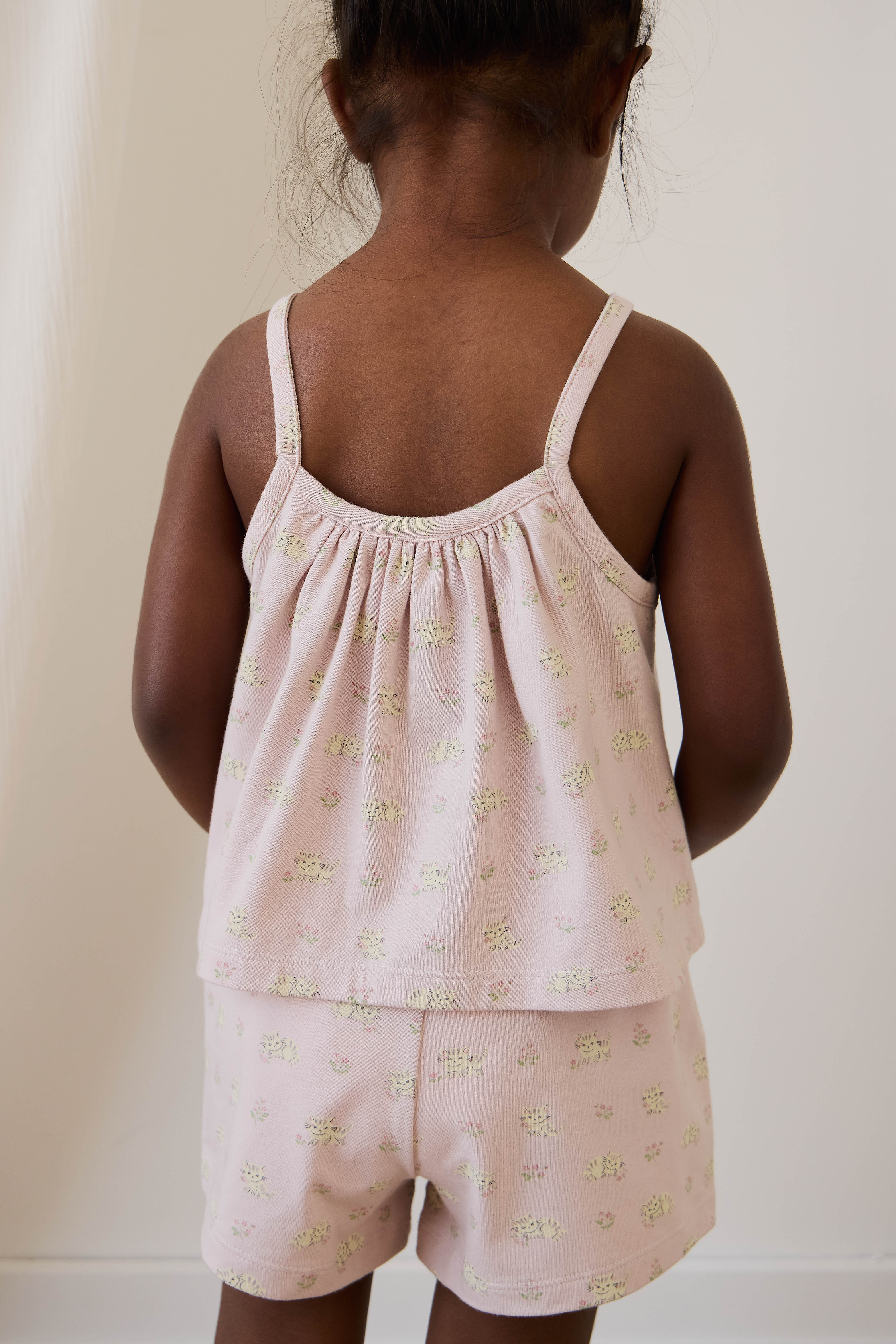 Organic Cotton Winnie Pyjama Set - Moon Floral Mauve - Image 10