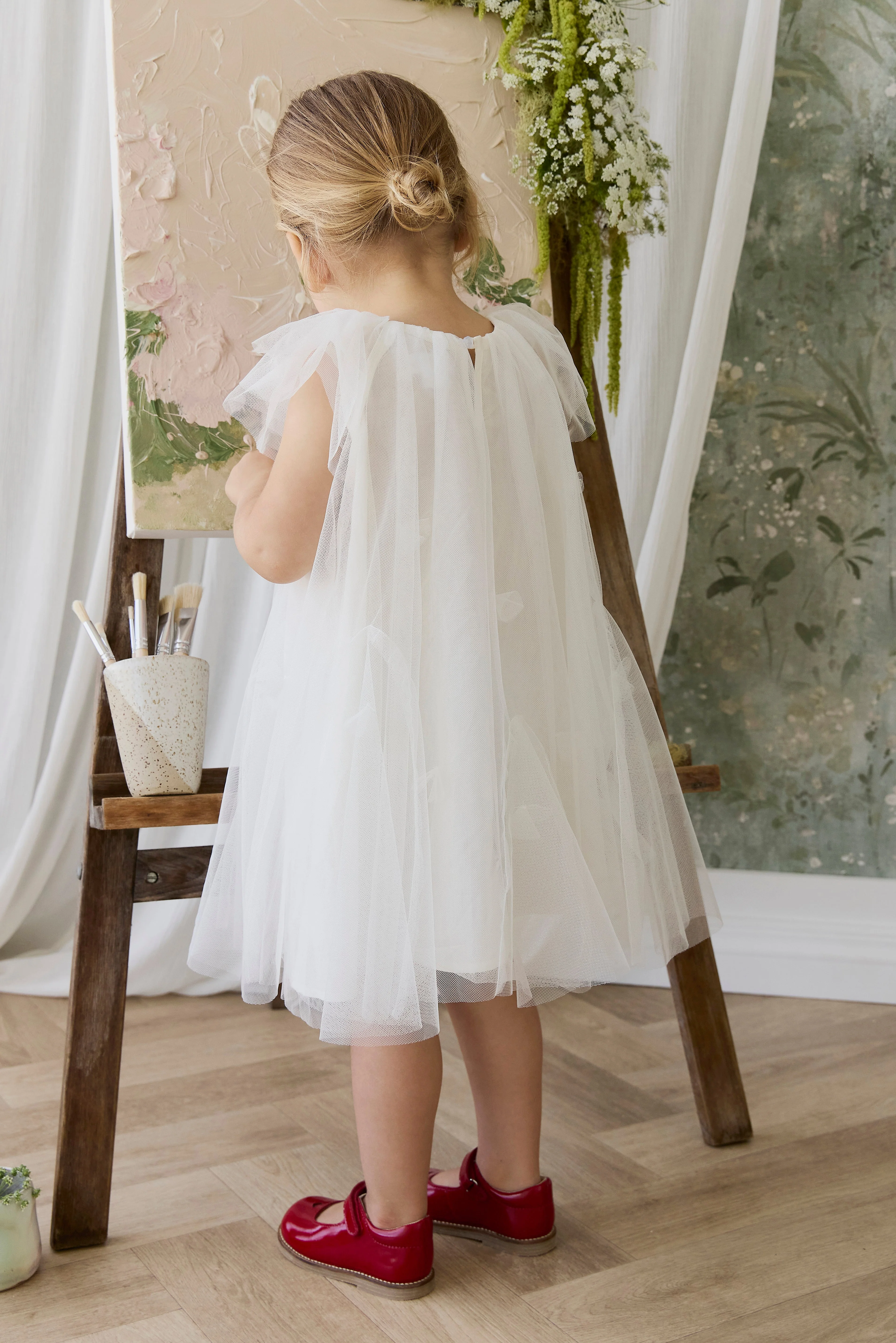 Rhea Tulle Dress - Parchment - Image 9