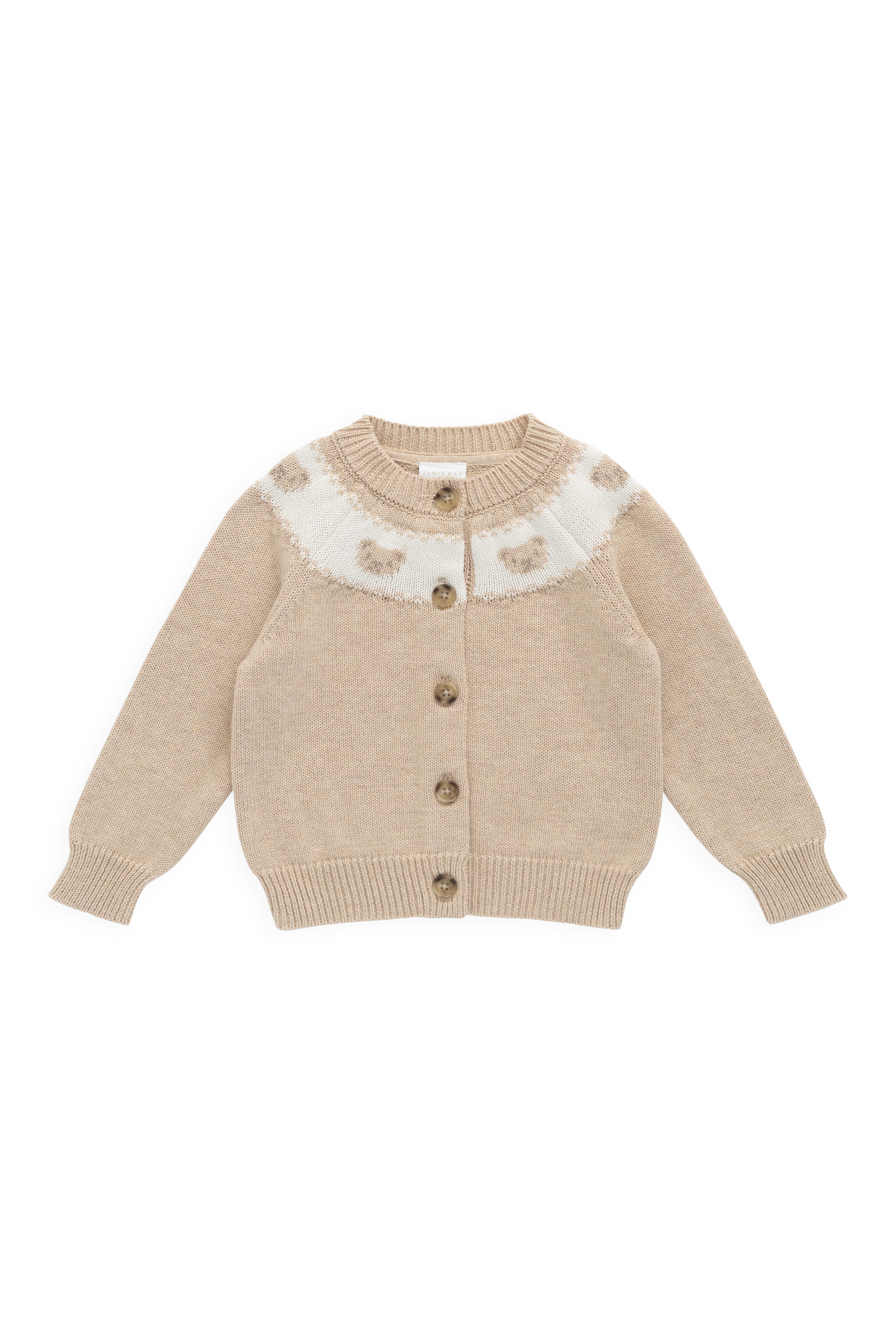 Riley Cardigan - Riley Jacquard - Wheaten Marle - Image 2